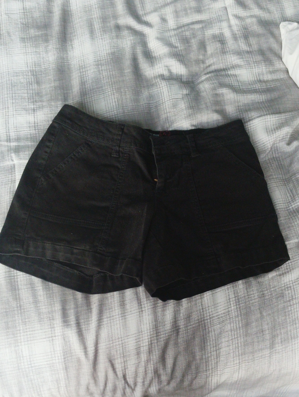 Faded Glory Black Women's Utility Shorts Size 4